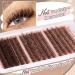 Yawamica Brown Lash Clusters - Fluffy 10-16mm D Curl Individual Lashes | 300pcs Eyelash Extensions for DIY at Home - Buy Online on GoSupps.com