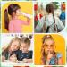 14 Pcs Colorful Double Ball Elastic Ponytail Holders for Kids and Women - Stylish Circle Bubble Hair Bands for Baby Toddler Girls - Rubber Hair Ties with Balls - Buy Online on GoSupps.com