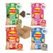 Walkers Variety Multipack Crisps (24X22g) 6x Sea Salt + 6x Cheese & Onion + 6x Salt & Vinegar + 6x Prawn Cocktail Boxed Treatz