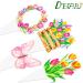 Tulips Cupcake Toppers 48Pcs Tulip Party Decorations Spring Flower Party Supplies Spring Tulips Cupcake Picks for Spring Mother's Day Decorations - Buy Online on GoSupps.com