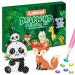 Labeol Arts and Crafts for Kids Ages 8-12 - Creat Your Own GEM Keychains-5D Diamond Painting by Numbers GEM Art Kits for Kids Girls Toddler Crafts Age 6-7 6-8 10-12  (Animal)