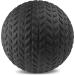 ProsourceFit 15 lb Slam Medicine Ball for Crossfit & Strength Training - Black Tread Textured Grip - Buy Online on GoSupps.com