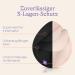 Lansinoh Washable Breastfeeding Inserts - 8 Pieces (Light Pink & Black) | Ultra-Suction Super Soft & Reusable | Includes Laundry Net - Buy Online on GoSupps.com