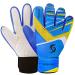 Sportout goalkeeper gloves children and adolescents football goalkeeper gloves football gloves double protection portability great support blue 5