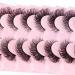 Gmagictobo Fluffy Fox Eye False Eyelashes - 7 Pairs of Dramatic Wispy 3D Mink Lashes for Volume & Soft Look - International Shipping Available - Buy Online on GoSupps.com