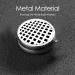 White Lines Black Plaid Portable Metal Pill Box | 3-Compartment Travel Organizer for Small Pills - Buy Online on GoSupps.com