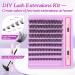 Newcally DIY Eyelash Extensions Kit Cluster Lashes 108 Pcs C D Curl Individual Lashes Natural Strips 8-16mm - Home Lash Extension Kit - Buy Online on GoSupps.com