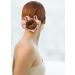 2 Pcs Silk Scrunchies for Women - Premium Satin Hair Ties in Light Brown - Buy Online on GoSupps.com