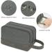 WANDF Travel Toiletry Bag for Men - Canvas Dopp Kit Organizer in Grey - Buy Online on GoSupps.com