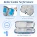 Youshares Insulin Cooling Bag with Packs - Travel Case for Insulin Pen Syringes & Diabetic Accessories - Compact & Stylish (Lilies) - Buy Online on GoSupps.com