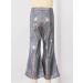Jhaoyu Kids Metallic Bell Bottom Flare Pants | Black | Hip Hop Jazz Dance Costume - Buy Online on GoSupps.com