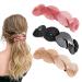 3 pieces of hair clips big hair clips for women and girls retro classic hair clips Big hair-accessories glittering women's hair clips (pink khaki black)