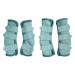 Horse Fly Boots - Fly boots perfect for horse leg bandages and maximum horse fly protection set of 4 (blue pony) PONY Blue