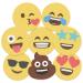 Edible Wafer Emoji Pre-Cut Cupcake Toppers - 24pc