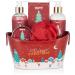 Brubaker Winter Berries Bathing & Shower Set - 6-Part Gift Set in Decorative Metal Tub | Perfect Christmas Gift for Women & Men - Buy Online on GoSupps.com