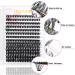 HxyGogo Wispy Cluster Lash Extensions 280Pcs - DIY Individual D Curl Lashes for Natural Fluffy Look 8-16MM - Reusable and Easy to Apply at Home - Buy Online on GoSupps.com
