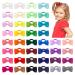 Prasacco 40 Pcs Hair Bows for Girls Kids Bow Hair Bands Hair Bobbles Small Elastic Bands Baby Hair Bands Hair Ties Accessories for Girls Toddler Kids