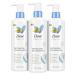 Dove Body Love Body Cleanser Body Wash 3 Count Dry-Cracked Skin Replenish Hypoallergenic for 24 Hour Nourishment & Instant Dryness Relief with Pro Ceramides Body Cleanser 17.5 FO