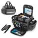 Damero Professional Medical Bag Empty  First Responder Trauma Bag with Detachable Dividers for Home Health Care  EMT  EMS  Gray(Bag ONLY)