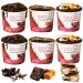 Lacsnac Lactation Brownie Cup Variety Pack - S'mores, Double Fudge, Sea Salt Caramel (1.83oz, Pack of 6) for Nursing Moms - Made With Flax Seeds, Brewers Yeast, Spinach and Broccoli - Promotes Lactation Support & Healthy Breast Milk Supply - GMO-free, Glu