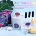 Laza Body Glitter - Iridescent Sequin Makeup for Women | 2 Jars Glitter Glue for Festivals Raves & Cosplay - Fantasy Purple & White - Buy Online on GoSupps.com