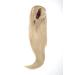 WIG ME UP - WK06-22 Hairpiece voluminous straight falling braid/ponytail mini butterfly clip elastic band approx. 60 cm ash blonde