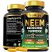 Tenmido Neem Leaf Supplement - 8in1 Formula - Combine with Berberine Turmeric Holy Basil Amla Artichoke Milk Thistle and Black Pepper - Immune Support - 120 Capsules for 4 Months Supply