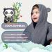 Fuchs Panda Kids Bathing Poncho - Extra Warm Soft & Cozy 100% Bamboo Towel Poncho for Baby & Children | Ideal Gift Packaging (Blue-Gray) - Buy Online on GoSupps.com