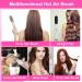 5-in-1 Hot Air Comb | Multi-Function Hair Styling Tool for Straight & Curly Hair | White | International Shipping - Buy Online on GoSupps.com