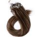 SEGO Microring Extensions - Real Human Hair Micro Loop Bondings in Medium Brown/Honey Blonde #4p27 (20in/50cm 50g) - Premium Quality Hair Extensions - Buy Online on GoSupps.com