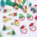MELLIEX 12 Pieces Christmas Hair Accessories Set Lovely Xmas Glitter Hair Clips and Hair Ties for Children and Adults - Buy Online on GoSupps.com