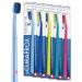 Curaprox 5 x toothbrush CS 5460 Ultra Soft - Hand toothbrush for adults with 5460 Ultra Soft Curen bristles - 5 pieces random color