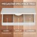 Mirabella Megastar Pro Face Trio Palette | Contour Bronzer & Cream Highlighter | Lightweight & Buildable Makeup for All Skin Types | 0.11 Oz - Buy Online on GoSupps.com