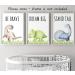 Dinosaur Set of 3 Unframed Poster Prints with Quotes for Baby Boy or Girl Nursery Dinosaur Bedroom Decor Dinosaur Wall Art Dream Big Stand Tall Be Brave (A3) Dream Big A3 - Buy Online on GoSupps.com