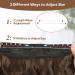 Halo Hair Extensions 20 Inch Medium Brown - Adjustable Long Wavy Synthetic Hairpieces with Invisible Wire and 4 Secure Clips - Buy Online on GoSupps.com