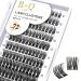 Cluster lashes 72 Clusters B&Q Lash Clusters D Curl Individual Cluster Lashes Natural Eyelash Clusters DIY Lash Extensions Soft Fluffy Cluster Eyelash Extensions (UK-FD-B48-D-8-16MIX) D-8-16 MIX B 48