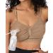 Kindred Bravely Sublime Pumping Bra - Hands-Free Nursing & Pumping Bra (B-D Cup) - Large Latte | Ideal for Moms - Buy Online on GoSupps.com