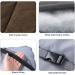 CAMPMOON XL Camping Cot Pads Mattress for Adults - Thicker Cotton Sleeping Pad, Waterproof Bottom - 75x28 inches, Navy Blue/Gray Brown - Buy Online on GoSupps.com