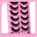 JIMIRE 15MM Mink Lashes - Fluffy, Natural Look, 5D Volume - 8 Pairs Pack - Buy Online on GoSupps.com