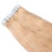 Tape In Hair Extensions #18 Nature Ashblond - 40 cm | 50 Bricks of 100% Remy Real Hair | Adhesive Tape Tressen by Novon Hair Extensions - Buy Online on GoSupps.com