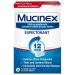 Chest Congestion Mucinex Maximum Strength 12 Hour Extended Release Tablets 14ct 1200 mg Guaifenesin with extended relief of chest congestion caused by excess mucus thins and loosens mucus