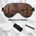 Buy Brown Cowhide Art Print Unisex Sleep Eye Mask | Soft Comfort Eye Shade for Travel Yoga & Shift Work - Buy Online on GoSupps.com