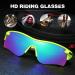 Bevi Polarized Sports Sunglasses | Durable TR90 Frame | Men Women Baseball Running Cycling Golf | Yellow Green - Buy Online on GoSupps.com