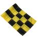 WNSC Golf Flag, Checkered Hole Pole Cup Flags, Nylon for Backyard Outdoor Black,Yellow