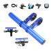Tinke Handlebar Extender Bicycle Aluminum Alloy Bracket Extension Double Handlebar Extension Mount Holder Use Compatible for XIAOMI M365/Pro 1S Ninebot ES1 ES2 and Mountain Bicycle Blue