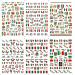 Mexican Flag Nail Art Stickers - 3D Self Adhesive Decals for Patriotic Manicure | DIY Mexico Flag Design (6 Sheets - Buy Online on GoSupps.com