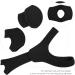 Anti Snoring Chin Strap for Bedroom Sleep - Vface Chin Strap with Splicing Straps - Black - Buy Online on GoSupps.com