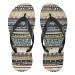 Mnsruu flip-flops in ethno-style boho-style floral design for home hotel spa bedroom travel XS for men and women X-Small multicolored