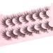 Geeneiya Wispy Mink Lashes Multipack - 7 Pairs 18mm Long Strip Lashes for Natural Volume & Fluffy False Eyelashes with Cat Eye Fairy Look - Buy Online on GoSupps.com
