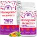 Menopause Supplements for Women 120 Billion CFU Menopause Probiotics for Women All-Natural Probiotic for Hot Flashes Menopause Night Sweats Mood Swings Gut and Hormone - 60 Herbal Capsules 60 Count (Pack of 1)